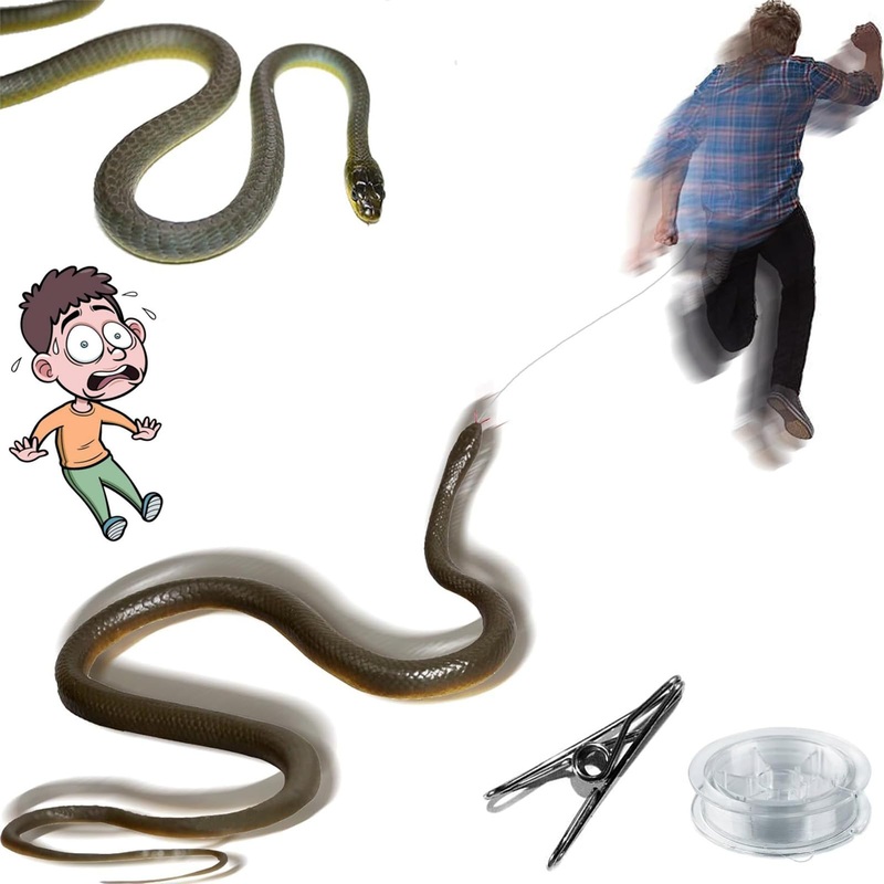 Snake Prank With String Clip, Golf Snake Prank, Clip On Snake Prank, Diy Golf Snake Prank With String And Clip, Snake On A Strin