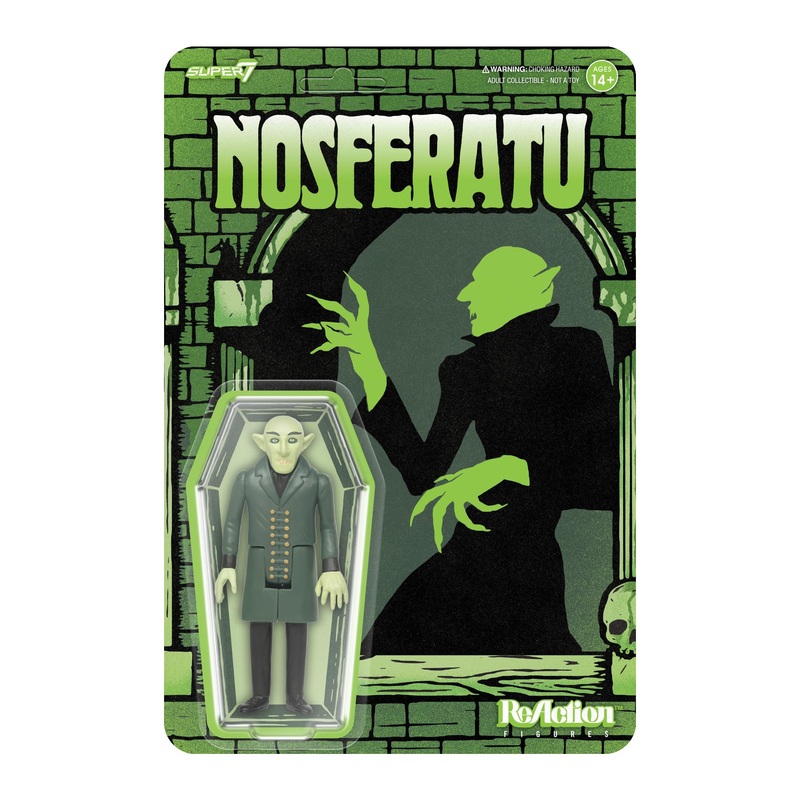 Super7 Nosferatu (Film Poster) – 3.75” Nosferatu Action Figure Classic Movie Collectibles and Retro Toys