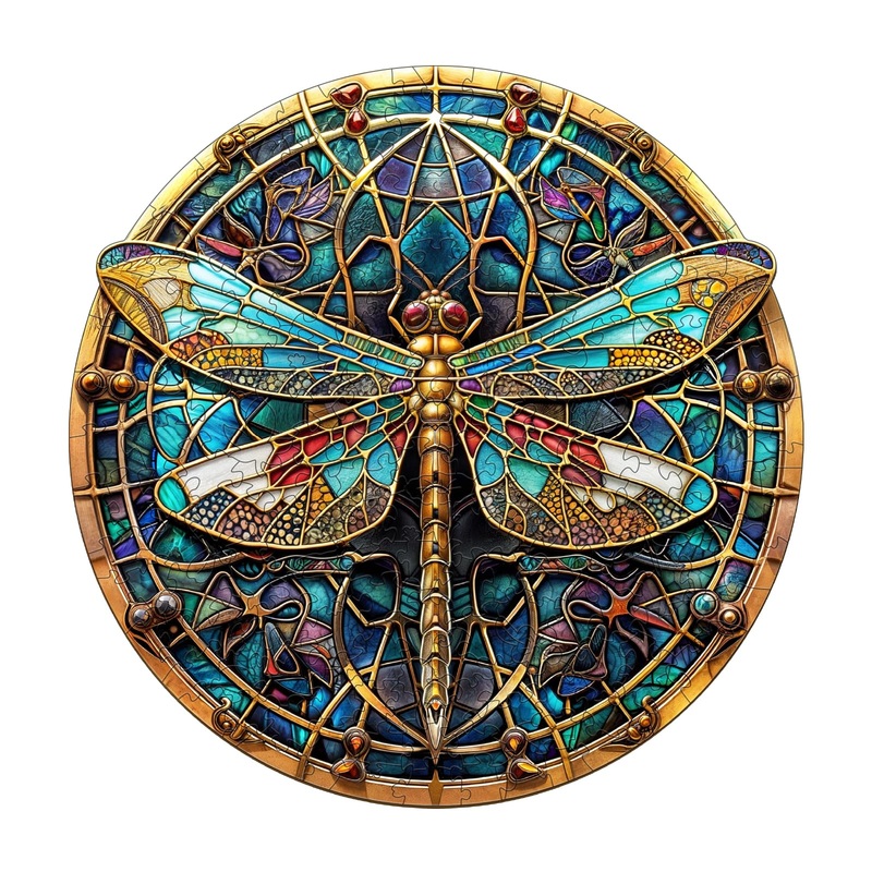 Wooden Puzzles For Adults, 100 Pieces Dragonfly Puzzles For Adults, Birthday Christmas Puzzle Gifts For Puzzle Lover, Jigsaw Puz