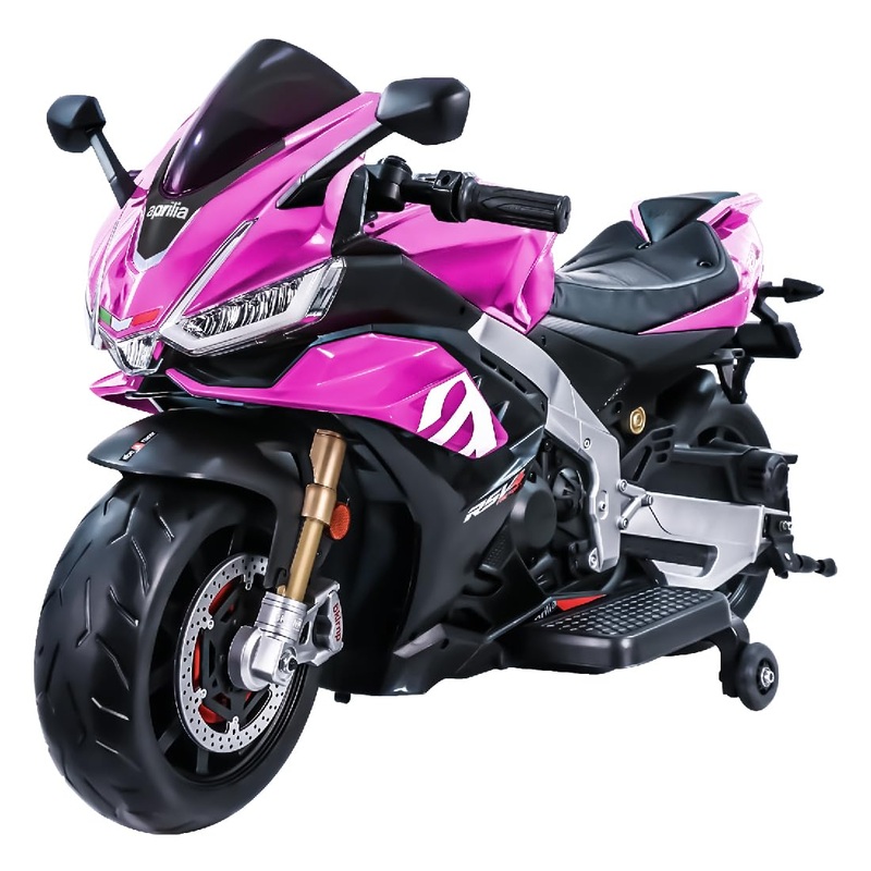 24V Kids Motorcycle, Electric Motorcycle For Kids With Long Battery Life, Aprilia Licensed Ride On Motorcycle With Eva Wheels, T