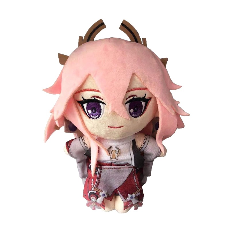 CALEMBOU Anime Plush Figure, 8” Cute Anime Plush Doll Cosplay Props Soft Stuffed Animal Plushies Collection Gift for Fans (YAEM