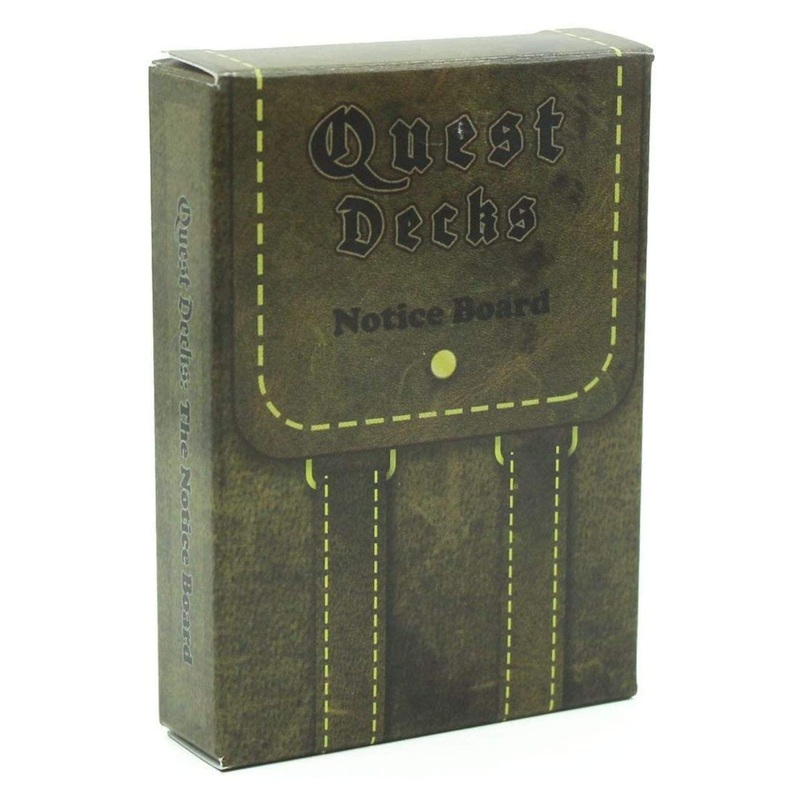Dice Dungeons Quest Decks: The Notice Board | Fantasy Village Square Roleplaying Open-Ended Quest Prompt Cards