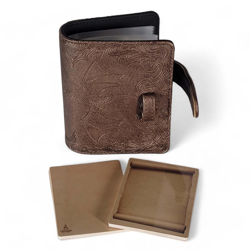 Forged Dice Co. Book Of Incantations Spell Card Book – Dragon Edition – Bronze