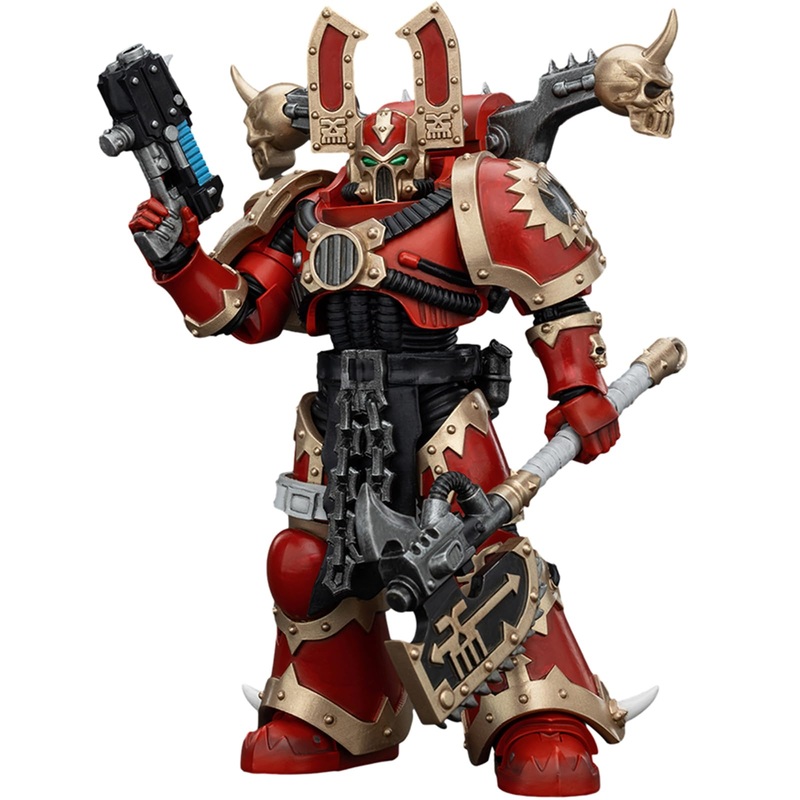 Joytoy Warhammer 40K World Eaters, World Eaters Khorne Berzerker 3 1/18 Action Figure, Dedicated To You Who Love Collecting