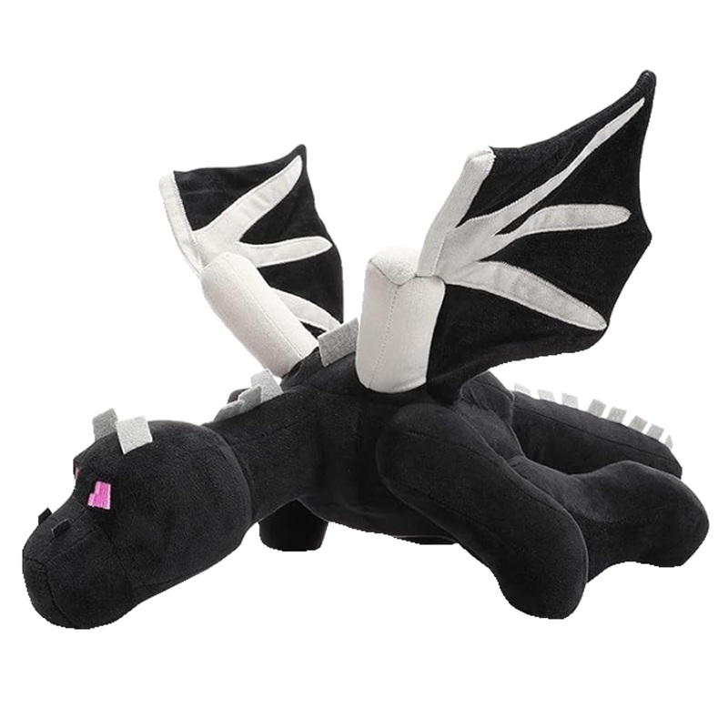 Pixel-Style Game Basic Ender Dragon Plush 23.8 In Character Soft Toy, Video Game-Inspired Collectible Plushies Gifts For Kids &