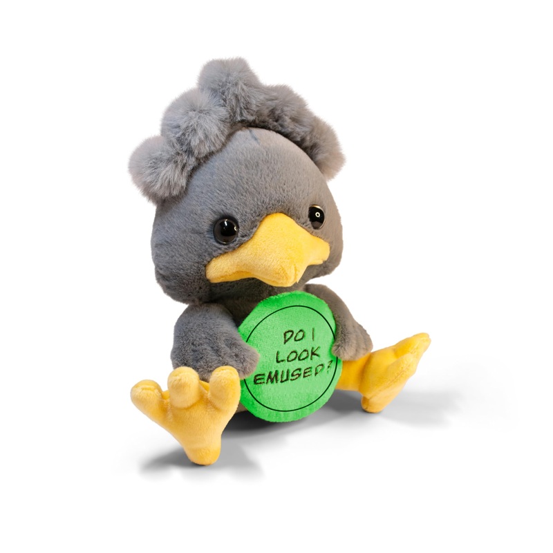 Punchkins Emu Plushie – Do I Look Emused? Sassy Emu Plush, Gift For Animal Lovers, Cute Plush Toy For Gifting