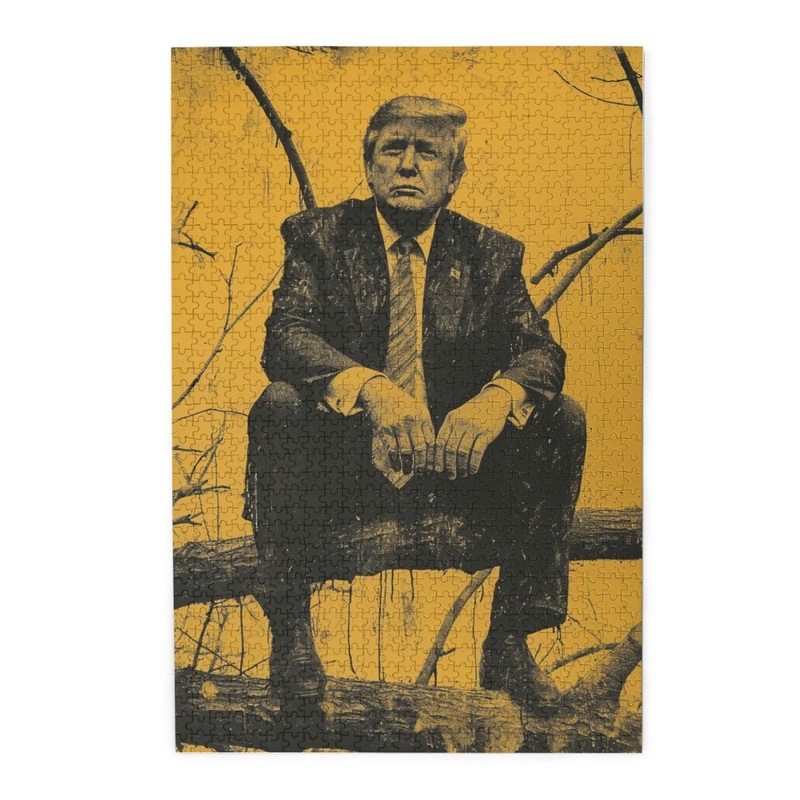 Trump Tree Jigsaw Puzzle 1000 Piece for Adults & Kids, Wall Hanging Puzzles Intellectual Decompressing Fun Family Game Large Puz