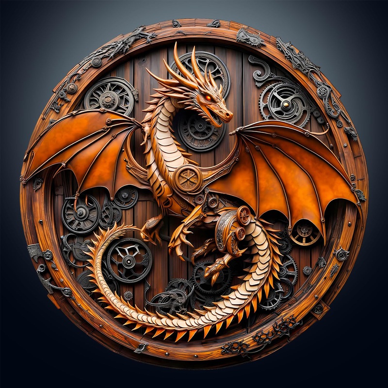 Wooden Dragon Puzzles – Unique Shaped Wooden Jigsaw Puzzles for Adults – Mechanical Dragon Wooden Puzzles – Animal Wooden Puzzle