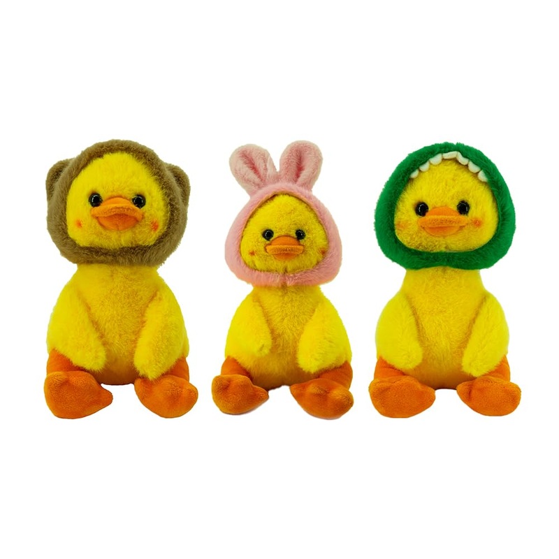 Yohaki 3 Pcs Duck Stuffed Animal Plush Ducks Plushie Plushies Toy Yellow Halloween Cute Yoys