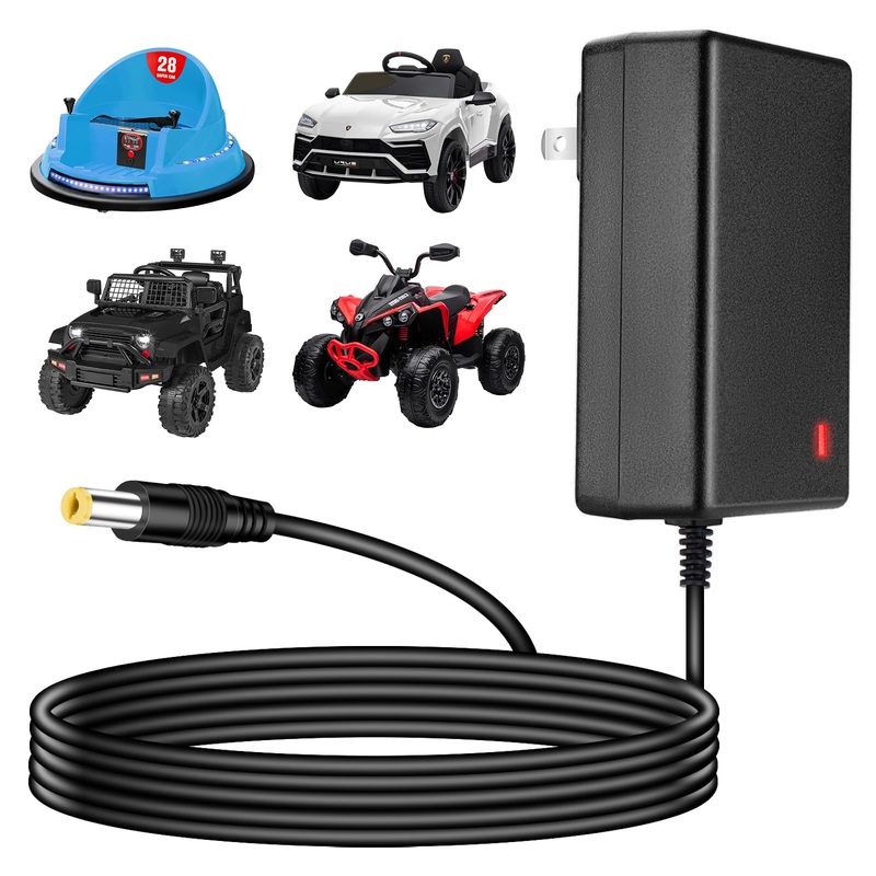 12V Charger for Kids Ride On Toys 12V Charger for Best Choice Products TOBBI Kidzone Bumper car Jeep Electric car Powered Wheels