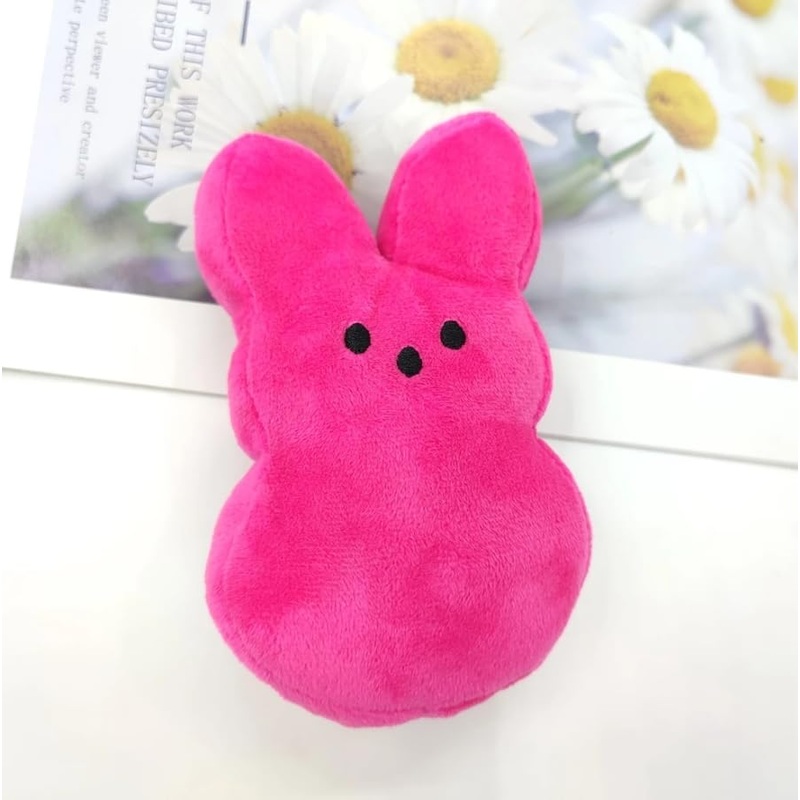 15cm Cute Plush Bunny Rabbit Easter Toys, Goodie Bag Fillers, Carnival Prizes, Assortment Kids Easter Egg Filter Party Favors (P