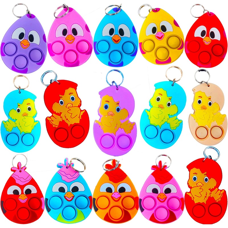 20 Packs Bulk Born Egg Mini Pop Fidget for Adult and Kids,Small Easter Party Favors and Classroom Student Gifts