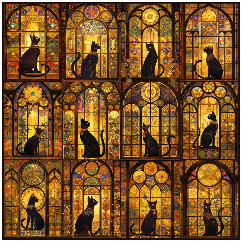 ALL4JIG Cats Fun Jigsaw Puzzles for Adults and Kids, 1000 Pieces, Christmas Secret Santa Gift, White Elephant Gifts, Number Part