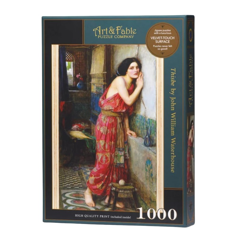 Art & Fable Puzzle Company Thisbe by John William Waterhouse 1000 Piece Fine Artwork Premium Adult Jigsaw Puzzle – Perfect for G