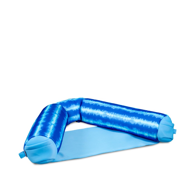 Big Joe Shaka Sling XL Pool Float, Ripple Blue, Doubled-Sided Mesh, Quick Draining Fabric, No Inflation Needed