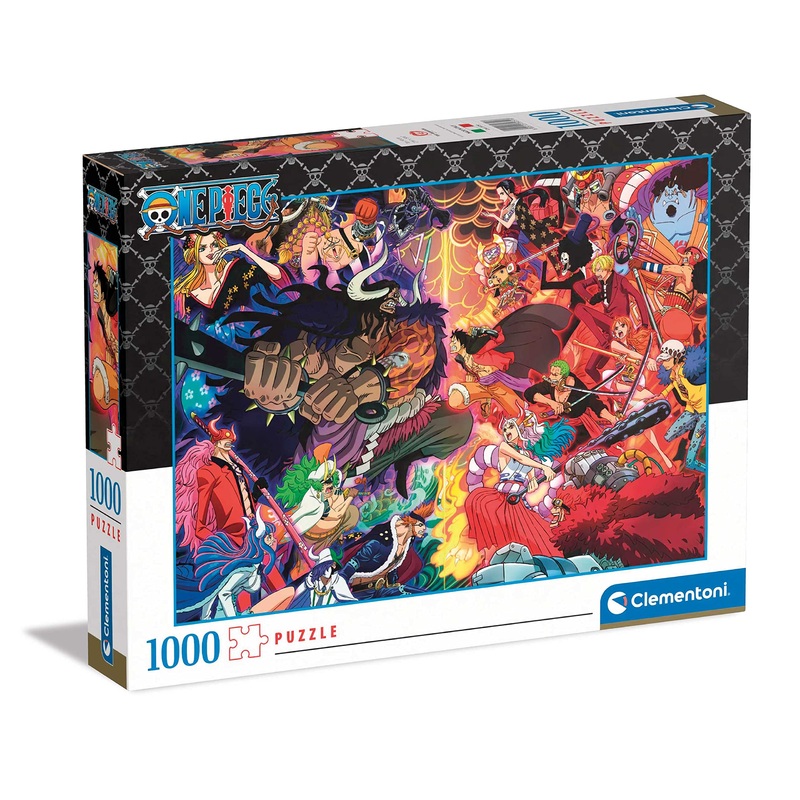 Clementoni – 39751 – Puzzle Anime One Piece – Jigsaw Puzzle 1000 Pieces, Jigsaw Puzzle for Adults – Made in Italy
