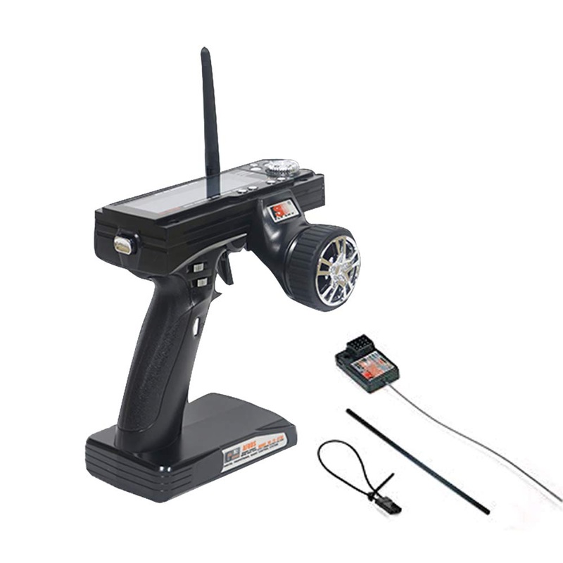 GoolRC Flysky FS-GT3B 2.4G 3CH Transmitter Remote Controller with FS-GR3E Receiver for RC Car Crawler Boat