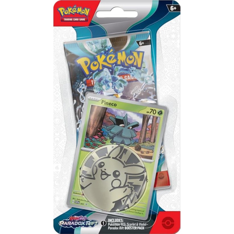Pokemon TCG: Scarlet & Violet – Paradox Rift Checklane Blister Pack (Pineco)