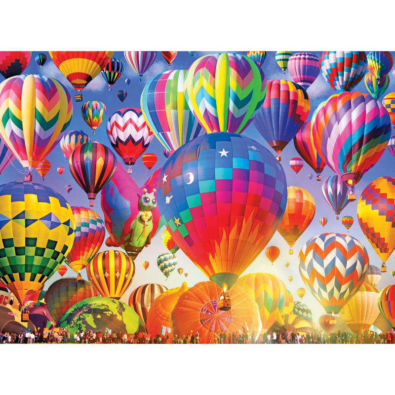 RoseArt – Color Palette – Ballooning Fun – 1000 Piece Jigsaw Puzzle for Adults