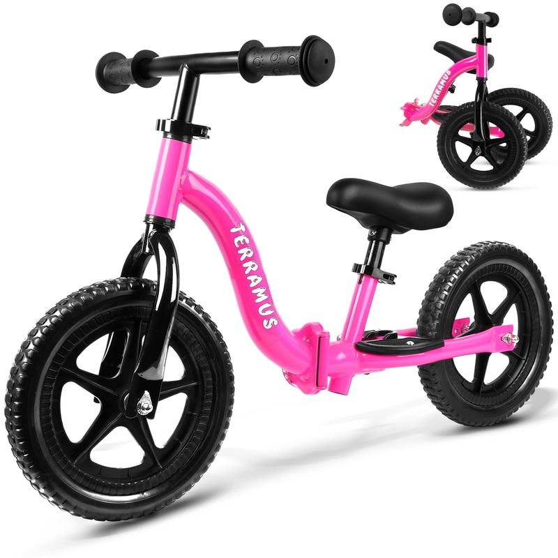 TERRAMUS Kids Balance Bike 2 Year Old, Toddler Bike for 24 Months to 5 Years Old Girls Boys, Early Learning Interactive Push Bic