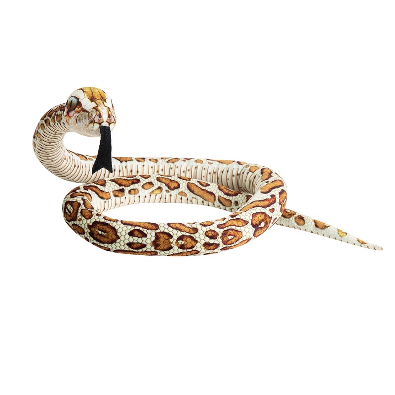 TORMAYS Stuffed Snake Realistic Plush Toy for Kids, Stuffed Animal Holiday, Birthday Gift, Super Soft and Cuddly, 75” (Brown)