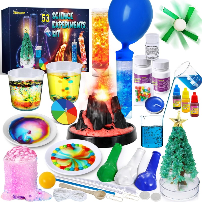 YOPINSAND Kids Science Kits with 40 Experiments, S.T.E.M Projects Chemistry Set, Educational Activities Scientific Tools Toys fo