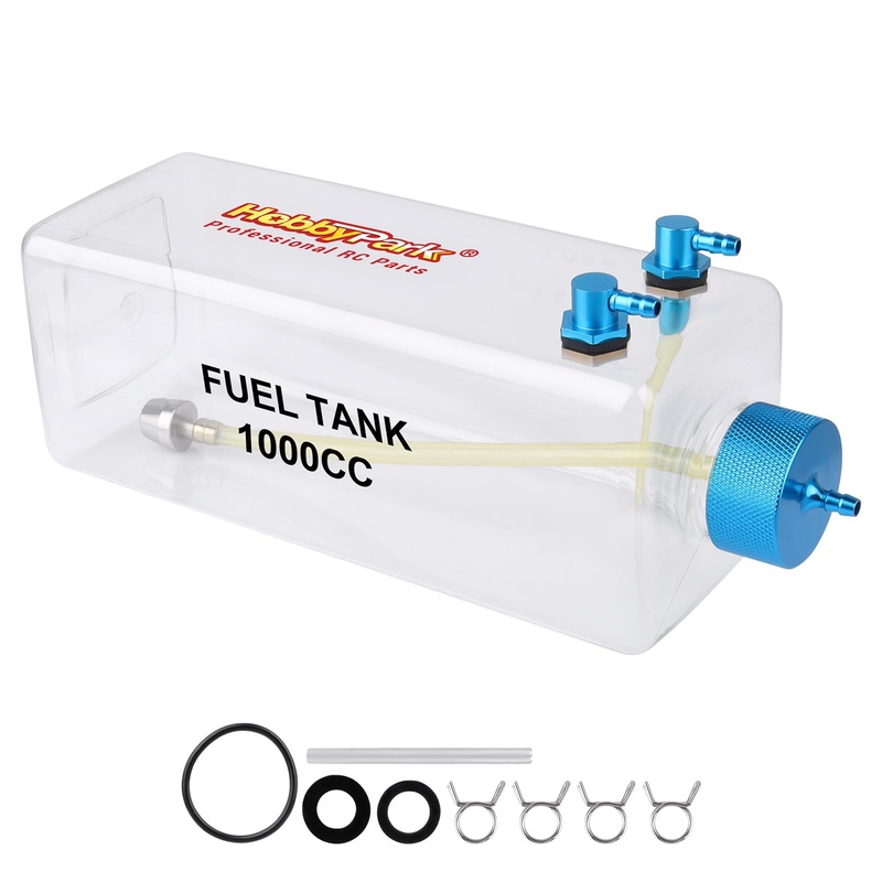 HobbyPark RC Gas Fuel Tanks Fuel Bottle for RC Gasoline Airplane Gas Engine (1000CC)
