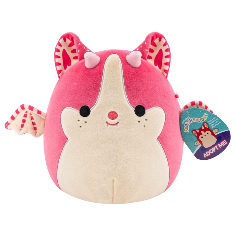 Jazwares Squishmallows peluche Strawberry Shortcake Bat Dragon 20 cm, JAZSQAM00006