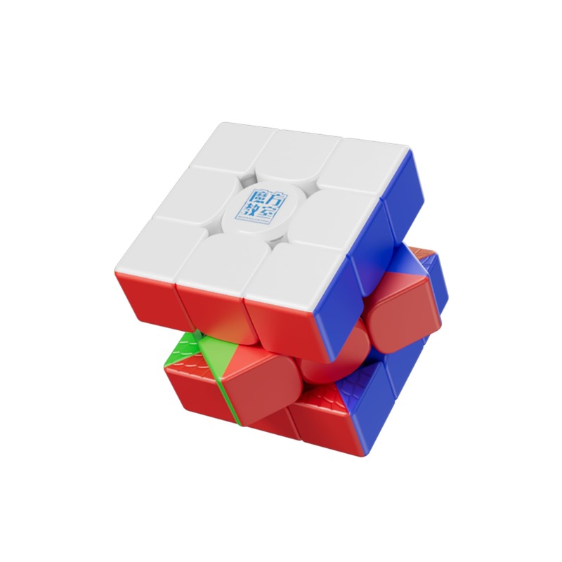 Moyu RS3M V5 2023 MagLev 3×3 Speed Cube with Robot-Shape Display Box, Professional 3×3 Puzzle Cube Stickerless RS3M V5 MagLev Ma