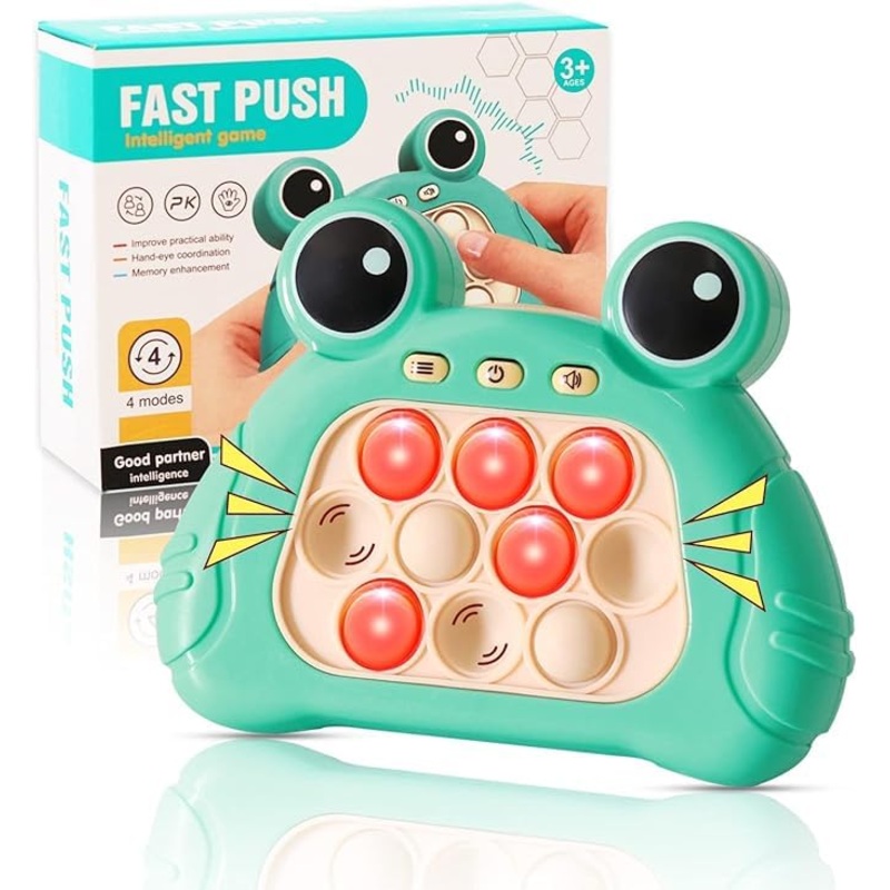 Quick Push Console with Instant Sound Feedback | Handheld Fast Speed Pushing Game | Pop The Target Interactive Educational Senso