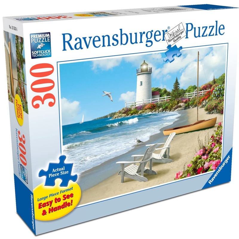 Ravensburger Sunlit Shores Jigsaw Puzzle – 300 Unique Pieces | Precision Fit | Anti-Glare Surface | Perfect for Adults and Kids