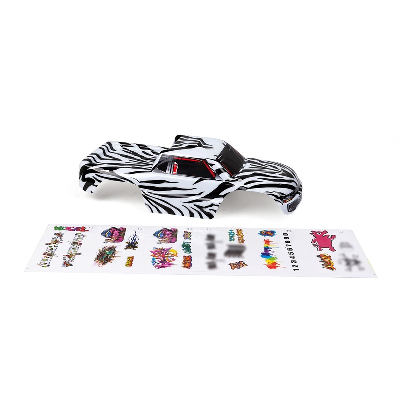 SummitLink Custom Body Compatible for 1/10 Scale RC Car or Truck (Truck not Included) (Zebra)