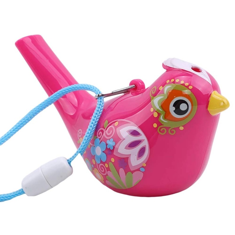 Tovip 1Pcs Coloured Drawing Water Bird Whistle Bathtime Musical Toy for Kids Early Learning Educational Children Gift Toy Musica