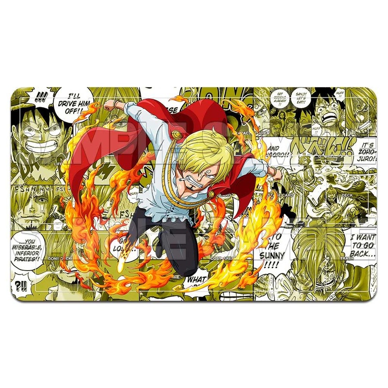 YMILOHOGI Playmat Trading Card Game OPCG Mat CCG MTG Playmat TCG Card Game Table Mat Mouse Pad 600X350mm + Free Bag (H007) (Sanj