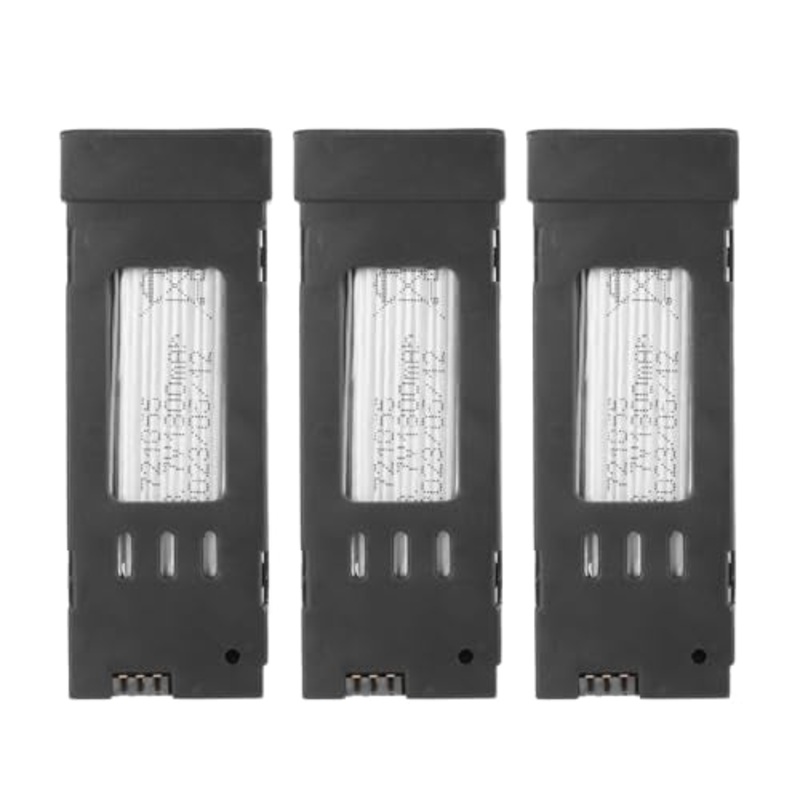 3PCS 1800MAH 3.7V RC Drone Lithium Battery for E58/E68/JY109/998PRO, High Capacity Drone Lithium Battery for Quadcopter.