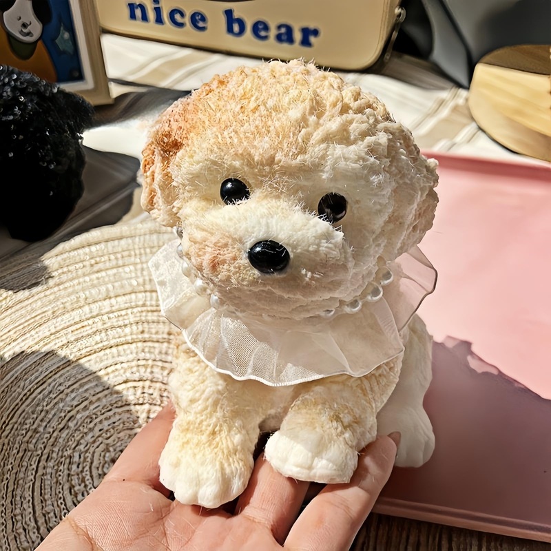 Big taba Squishy Dog, Handmade Squishy Dog Stress Relief Toy for Adult/Kids, Cute & Soft Teddy Dog Design, Perfect Squeeze Toys