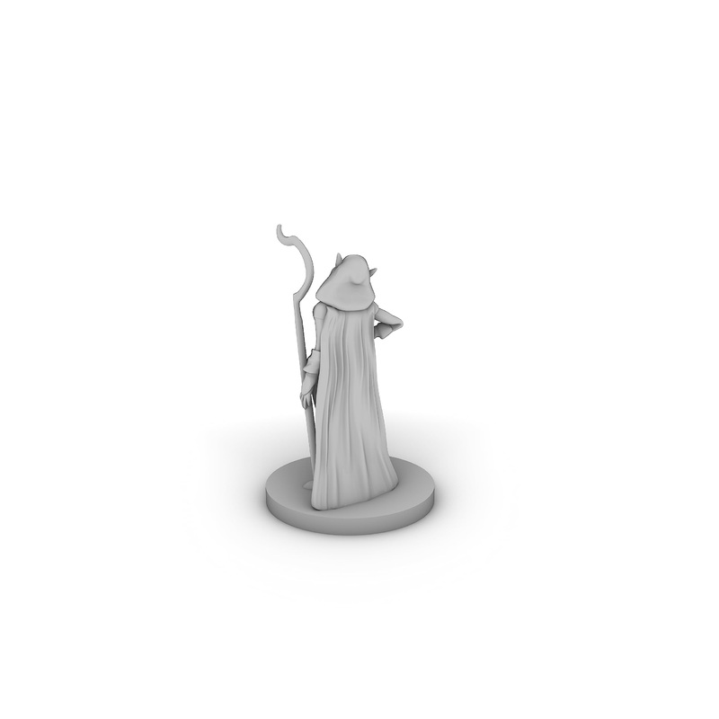 Female Elf Druid Tabletop DND Gaming Miniature