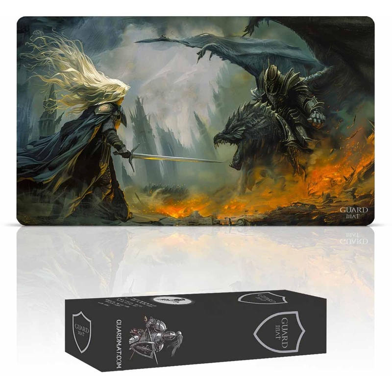 GuardMat – I Am No Man (Stitched) – MTG Playmat – Compatible with Magic The Gathering Playmat – Play MTG, YuGiOh, LOTR Lord of T