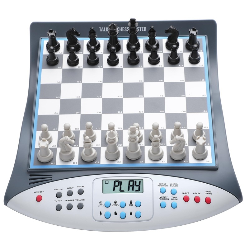 LEVEROAM Electronic Chess Set with Voice Teaching System, Magnetic Computer Chess Game, Great Partner for Beginners & Improving