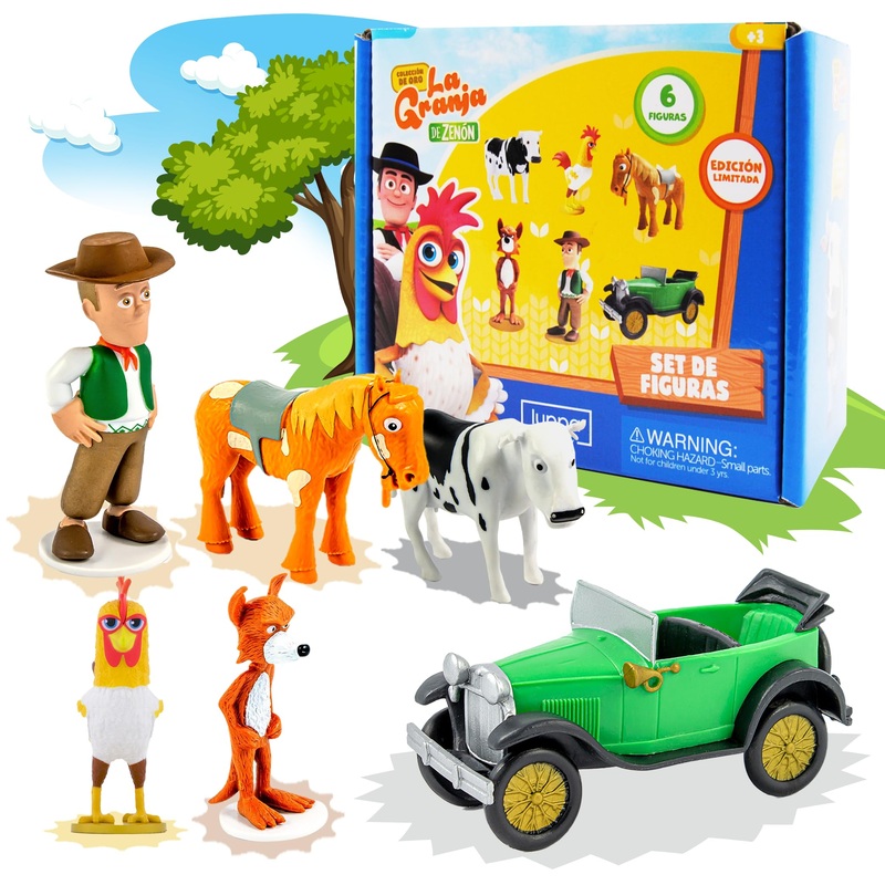 LUPPA La Granja de Zenon, Set de Figuritas de Acci  n y Aventura para Nios, Figuritas | Zenon, Percheron, Beto, Lola, Bartolito
