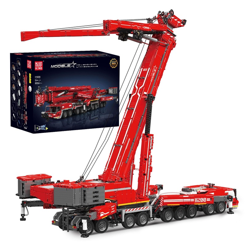 Mould King Mobile Crane Building Kit for Adults, RC Crane Model Kit Construction Vehicle Toys, Super Model Crane to Build for An