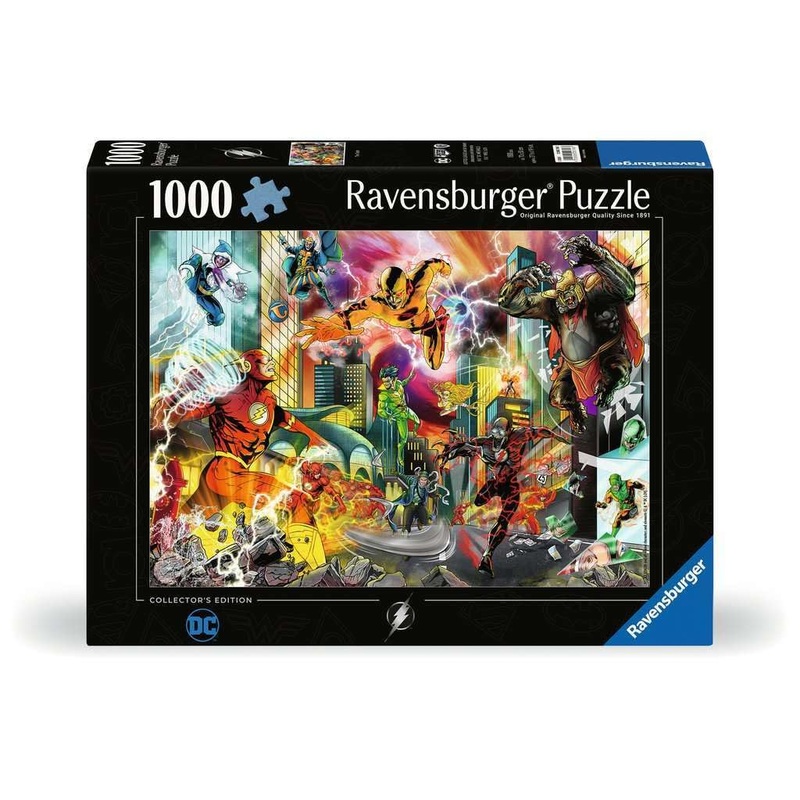 Ravensburger DC Collectors Edition The Flash 1000 Piece Jigsaw Puzzle for Adults – 12000748 – Handcrafted Tooling, Made in Germa