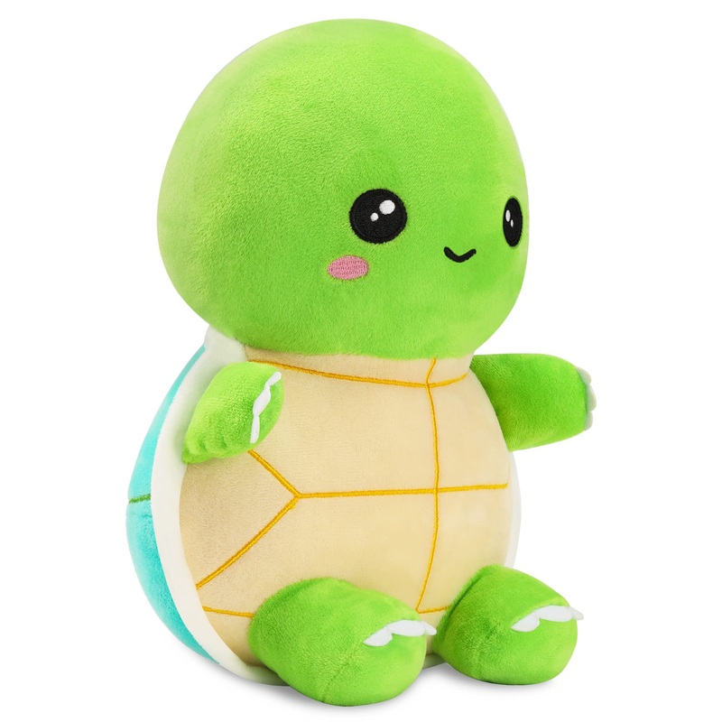 11” Green Turtle Plushies Cute Stuffed Animal Tortoise Plush Toy Adorable Soft Turtle Doll Creative for Kids Boys Girls