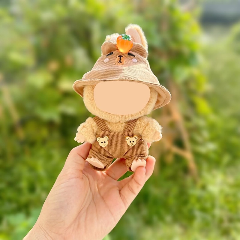 17cm Doll Clothes – 2-Piece Set for Dolls |Overalls+Cap | 6.7 Inches Cute Doll Clothes – Adorable Outfit for 17cm(Style-b)