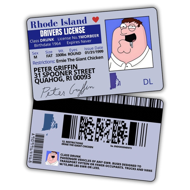 Pack of 3 Peter Griffin Driver License ID/Funny Plastic License/Family Guy Fans Complement for Costumes/Double Sided | Collectib