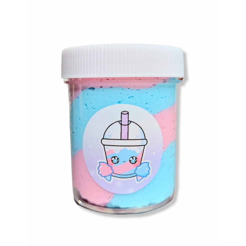 Cotton Candy Slushy Handmade Snow Fizz Crunchy Scented Slime 4oz – Hoshimi Slimes