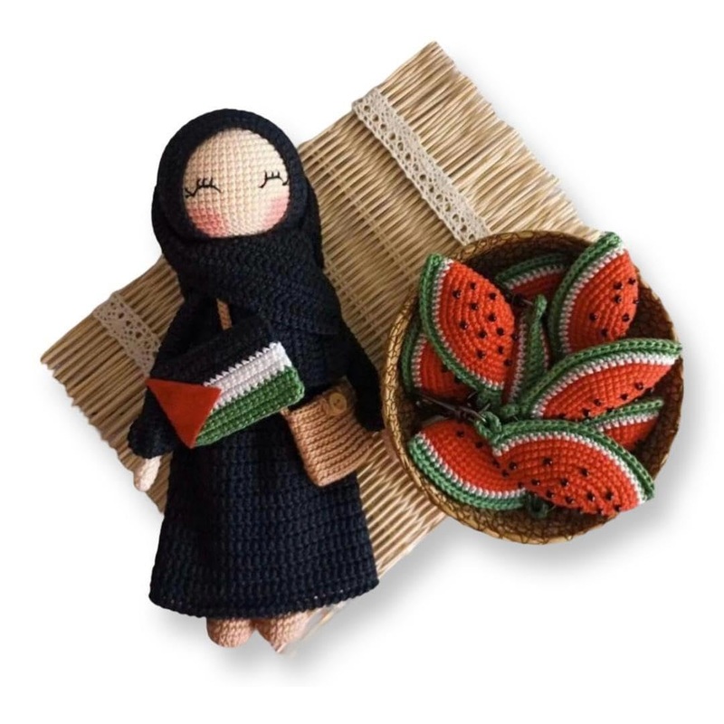 Crochet Hijab Doll, Crochet Palestine Doll, Hijab Doll, Amigurumi Muslim Doll, Muslim Gift, Islamic Toys, Ramadan Gift, Eid Gift