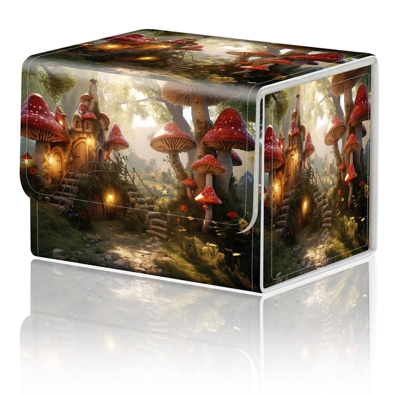 DEGDFSGR Card Game Storage Box for TCG MTG Deck Box Organizer Trading Card Case Commander Deck Box Magnetic Closure Creative Pat