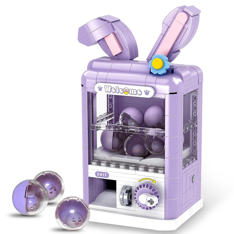 Finger Rock Easter Creator Animal Rabbit Toy Building Set, Cute Easter Vending Machine Building Blocks Set, Easter Gifts for Fri