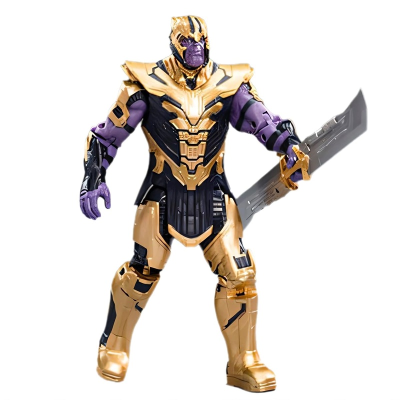 HiPlay ZD Toys Collectible Figure Full Set: 7-inch Simple Articulated – Thanos, Normal Version, Miniature Action Figurine PTBMB